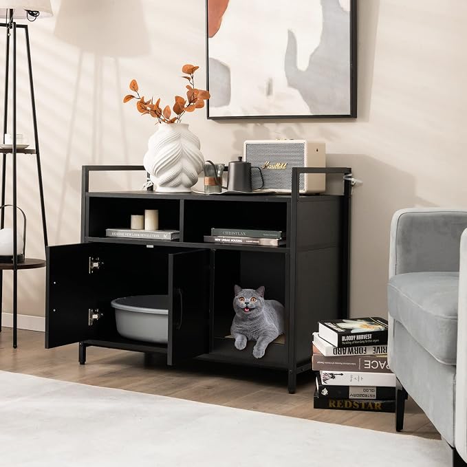Giantex Cat Litter Box Enclosure - Image 3