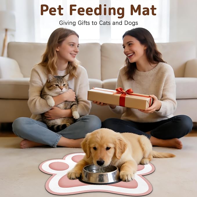 Dog Food Mat for Bowls, Absorbent Quick Dry Dog Cat Mats for Food and Water - Image 8