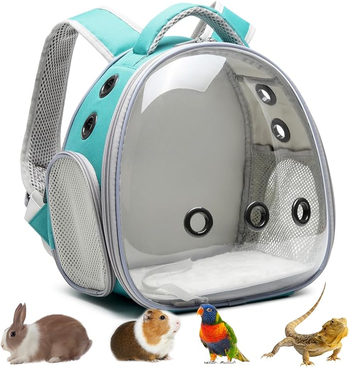Portable Travel pet Backpack Carrier Hamster Bag Guinea Pig Bird Small Dog cat by ioviewforpet