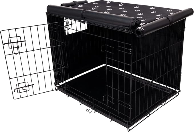 Pet Prime Dog Crate Cover for Wire Cages 24 30 36 42 48 Inch Outdoor Pet Kennel - Image 6
