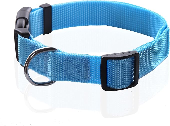 Adjustable Nylon Dog Collar, Nylon pet Collar 1 Inch 3/4 Inch 5/8 Inch Wide - Image 2