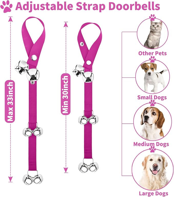 2 Pack Dog Doorbells, Pet Training Bells - Image 4
