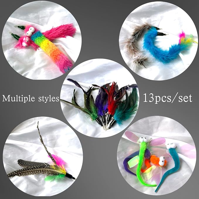 Cat Worm & Dragonfly Teaser Wand Attachments - Image 3
