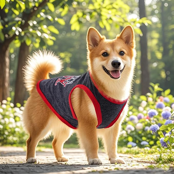 4 Pack Dog Shirts Summer Printed Puppy Clothes Novel Sleeveless Pet T Shirts - Image 6