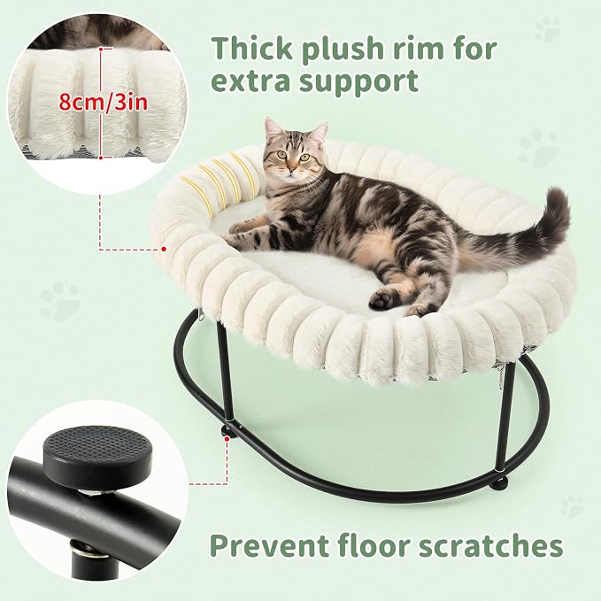 Sunhoo Elevated Cat Bed for Indoor Cats Raised Kitten Hammock Large High Puppy - Image 6
