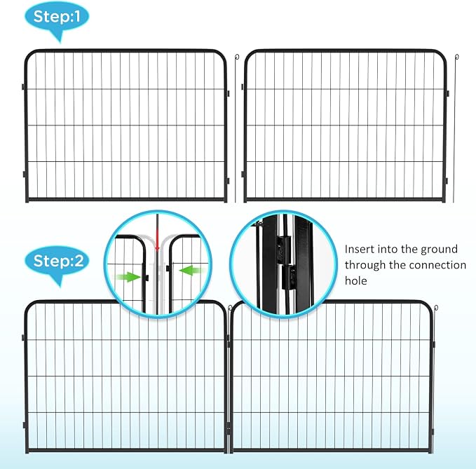 BestPet | Dog Playpen | 32 Inch, 12 Panels | Heavy Duty Metal Pet Exercise Pen - Image 5