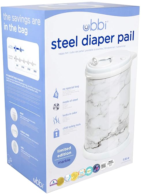 Ubbi Steel Diaper Pail, Odor Locking, No Special Bag Required, Award-Winning - Image 2