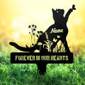 Personalized Cat Memorial Garden Stake – Custom Pet Grave Marker Outdoor by NIWAHO