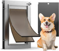Dog Door All Aluminum Medium, Doggy Doggie Cat Door, Heavy Duty Pet Door by HomePage