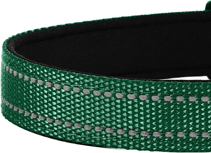 Reflective Dog Collar, Adjustable Soft Neoprene Padded Nylon Pet Collars - Image 5
