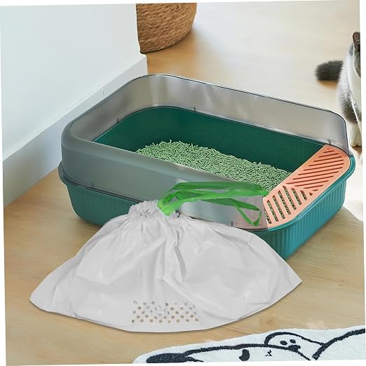 7pcs Cat Litter Filtering Bag White Cat Waste Filter Pouch - Image 4