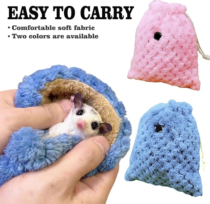Sugar Glider Bonding Pouch Carrier Bag, Small Animals Sleeping Pouch Bag - Image 2