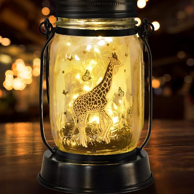 kyoryuger Giraffe Gifts for Women/Men Giraffe Lovers Solar Lantern Mom Birthday by kyoryuger