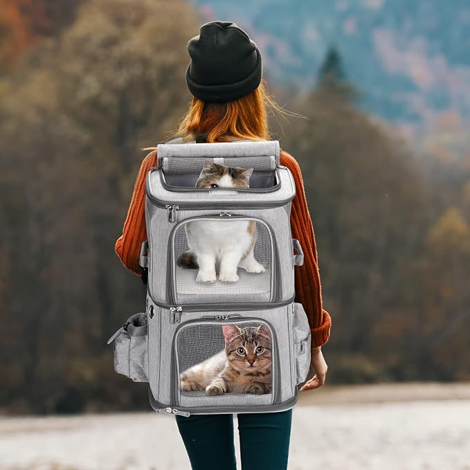 Double-Compartment Pet Carrier Backpack - Image 7