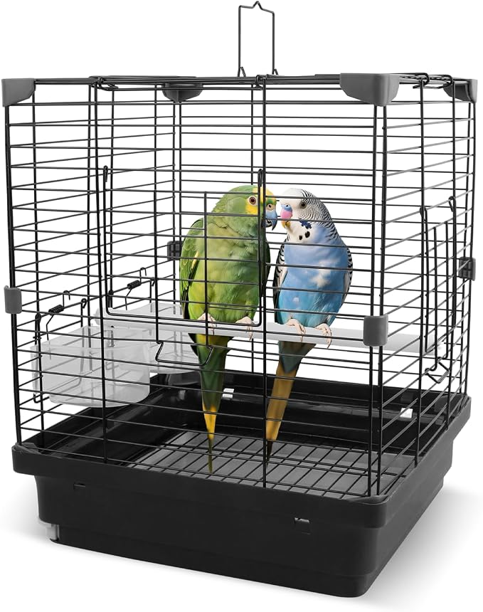 Small Bird Cage for Parakeets, Budgies & Canaries and More Small Birds by COKUUCO