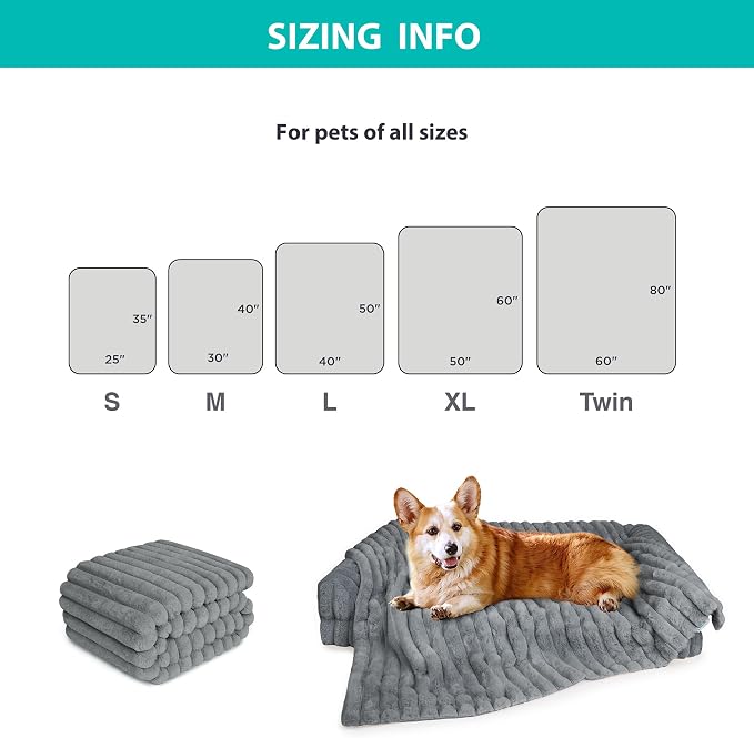 Waterproof Dog Blanket for Couch, Luxury Plush Washable Large Dogs Blankets for - Image 5