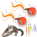 BABORUI 2Pack Orange Interactive Cat Toy Ball by BABORUI