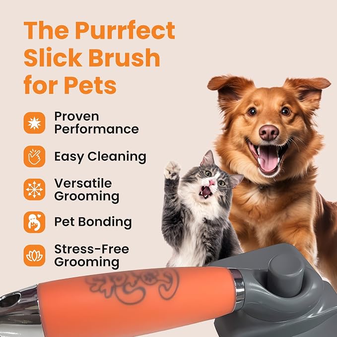 GoPets Self-Cleaning Slicker Brush - Image 2