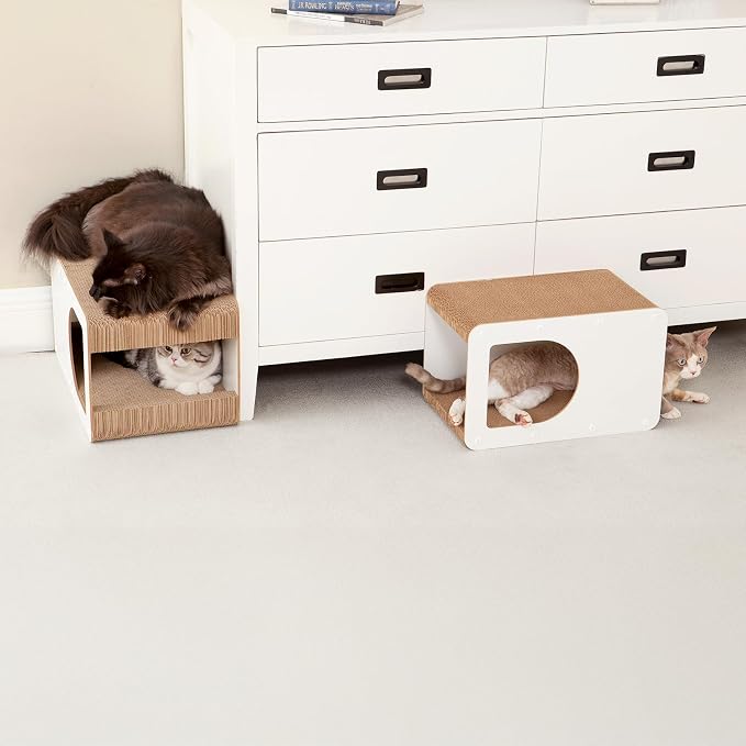 EHEYCIGA Cardboard Cat Scratcher House, 17-Inch Corrugated Cat Scratcher - Image 9