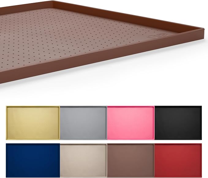 Hubulk Dog Feeding Mat, 100% Waterproof Food Grade Silicone Pet Food and Water by Hubulk
