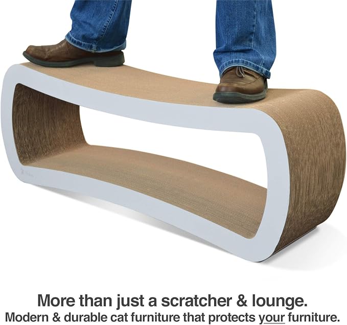 PetFusion Jumbo Cat Scratcher Lounge, and Hide100% Recyclable Cardboard Cat - Image 7