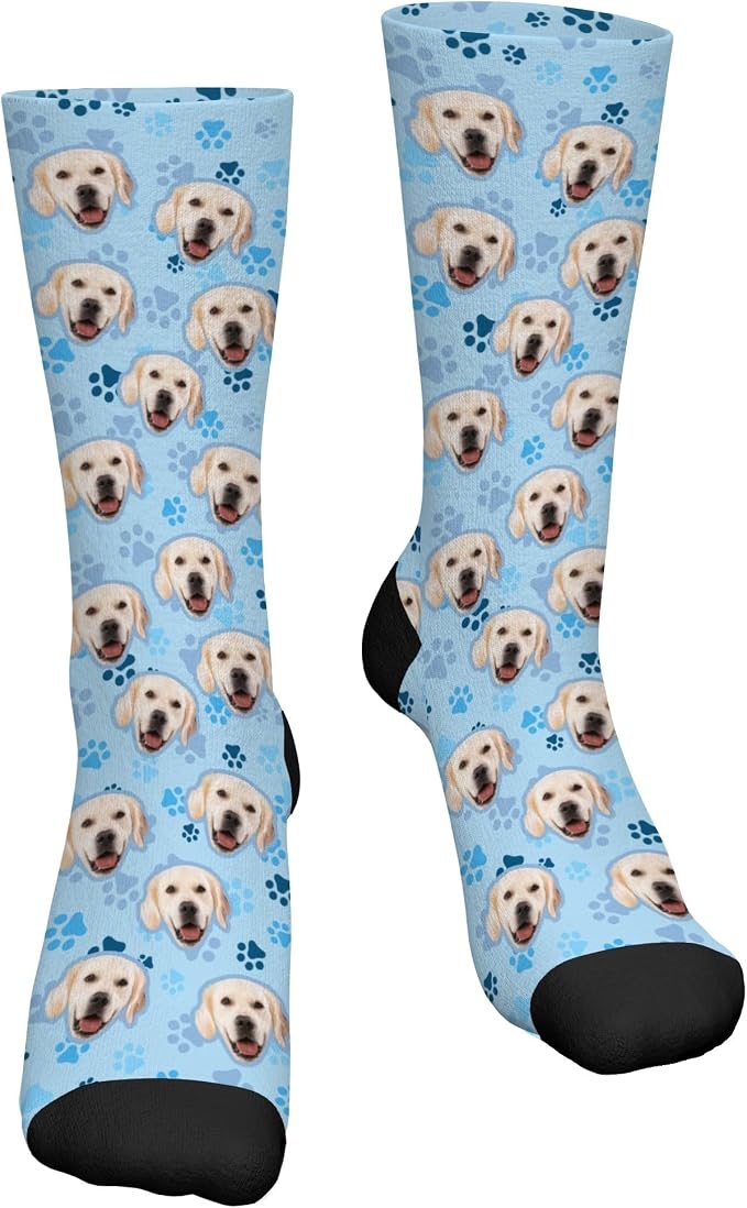 D-Story Custom Face Socks, Personalized Photo Picture on Socks, Unisex Athletic - Image 4