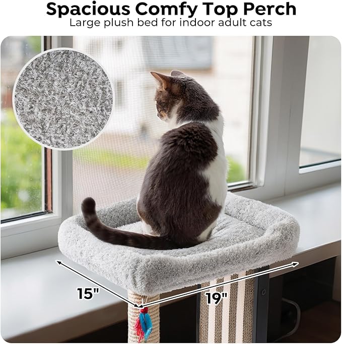 Veehoo 35" Tall Cat Scratching Post - Image 5