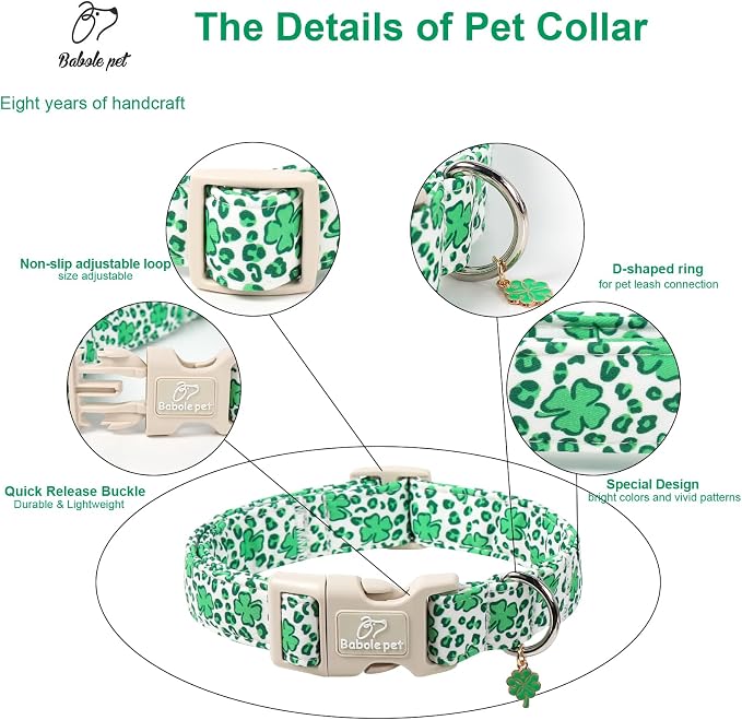 St Patricks Day Dog Collar for Giant Large Dogs - Image 4