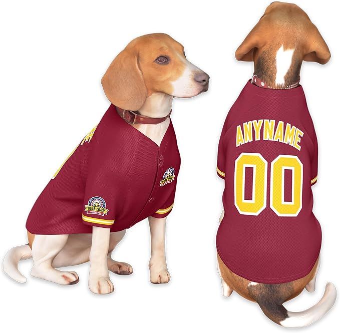 Custom Dog Baseball Jersey by KXK