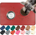 VIVAGLORY Dog Food Mat Flexmat Dog Bowl Mat, Placemat Food Tray by Vivaglory