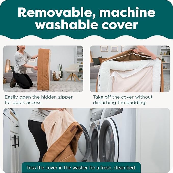 FurHaven Orthopedic Dog Bed for Large Dogs, L-Shaped Chaise Mattress, Egg Crate - Image 4