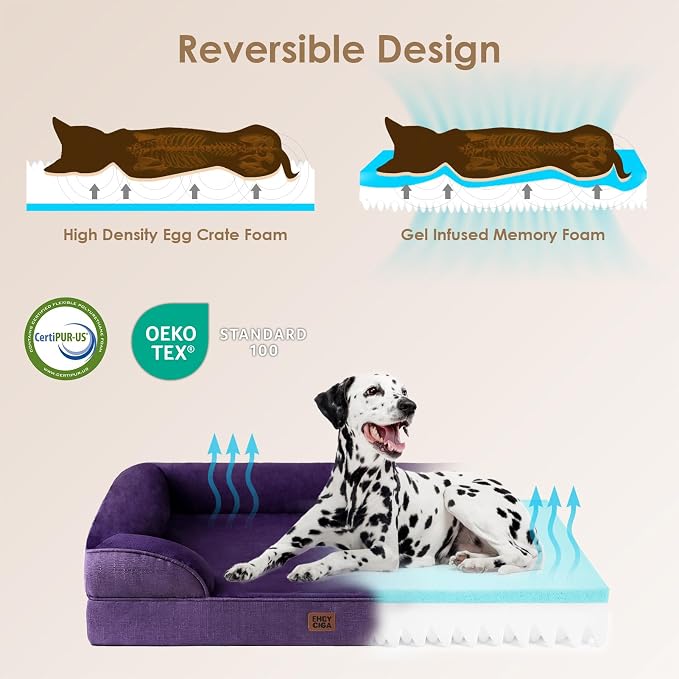 EHEYCIGA Orthopedic Dog Beds for Extra Large Dogs, Waterproof Memory Foam XXL - Image 5