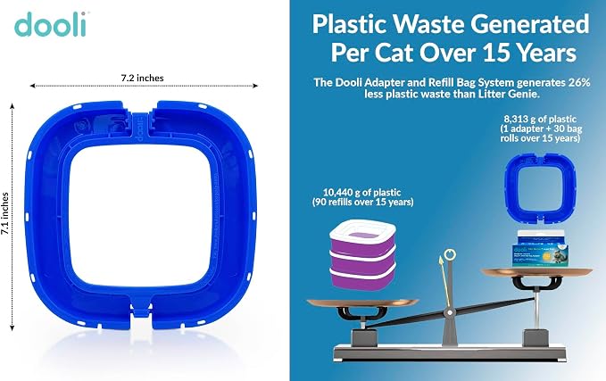 Cat Litter Pail Bag Adapter, Fits Litter Genie, Fits LItter Genie Plus - Image 6