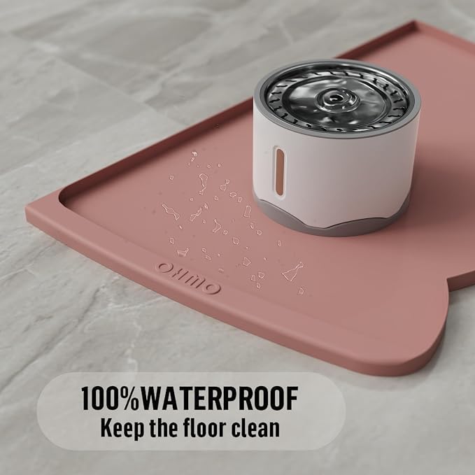OHMO Dog Food Mat w/Residue Collection Pocket Silicone Pet Feeding Mat - Image 6