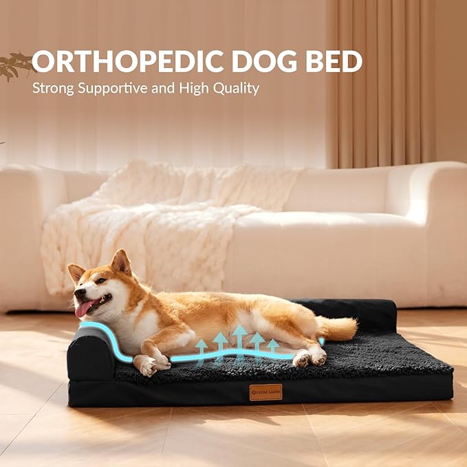 Patas Lague Orthopedic XL Dog Bed Large Sized Dog 42''X28'', Waterproof L - Image 3
