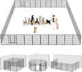 Dog Playpen Dog Fence Outdoor for Yard, 32inch 48 Panels Dog Pens Outside by Jhsomdr