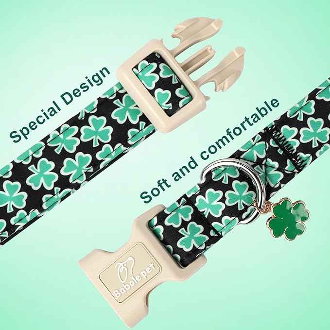 St Patricks Day Dog Collar for Medium Dogs