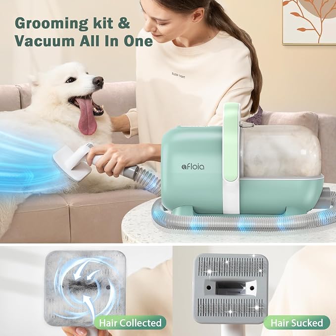 Afloia 6-in-1 Dog Grooming Kit, Pet Grooming Vacuum - Image 2