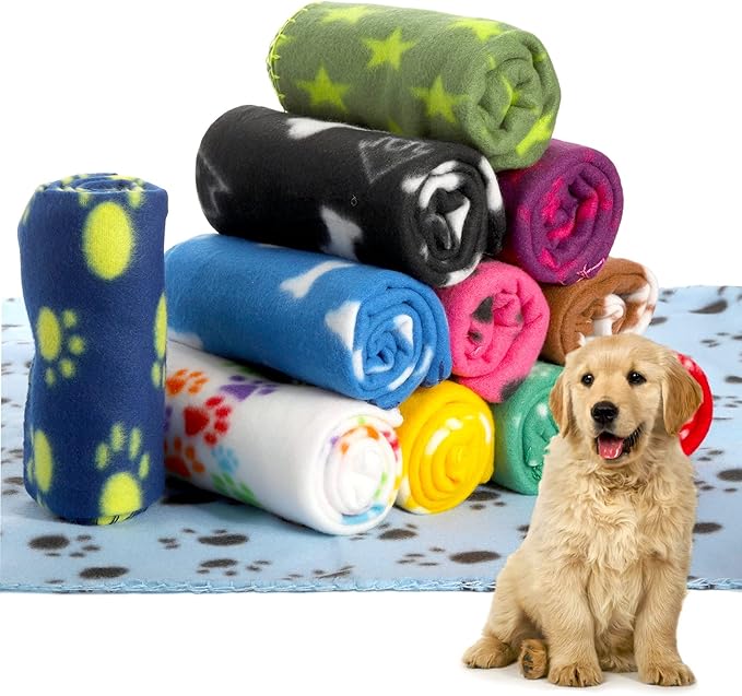 Yesland 20 Styles Dog Cat Fleece Blankets Puppy Blanket, 23.6 X 27.6 Inch Small - Image 2