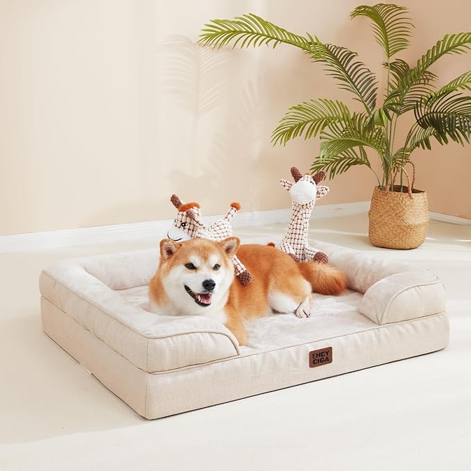 EHEYCIGA Orthopedic Dog Bed for Large Dogs, Waterproof Memory Foam, Non-Slip - Image 8