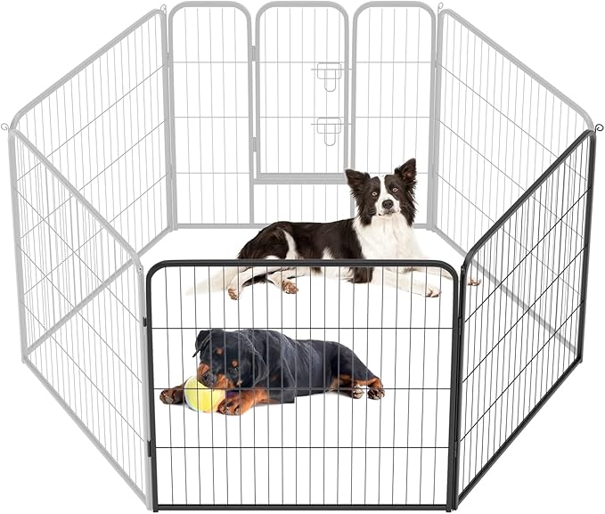 BestPet | Dog Playpen Extender | 32 Inch, 2 Panels | Heavy Duty Metal Pet by BestPet