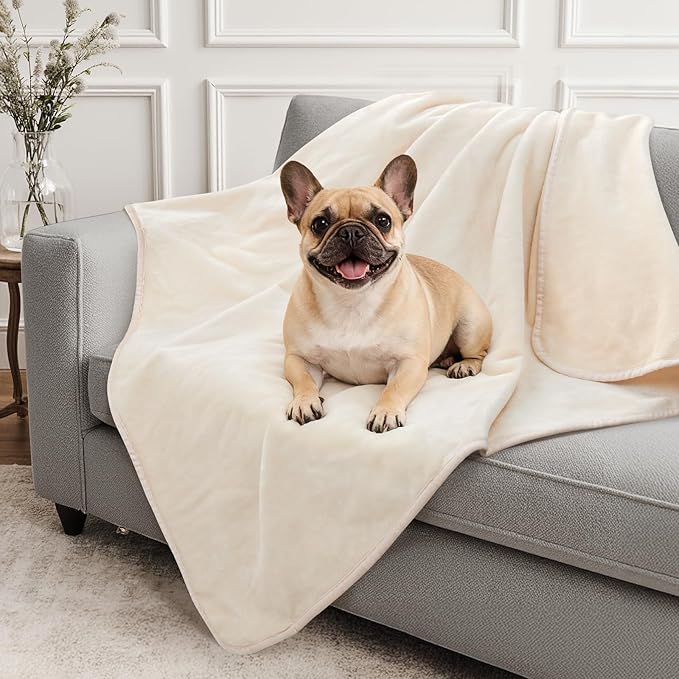 LOOBANI Waterproof Dog Blanket for Couch: Spill-Proof Puppy Blankets for Small by LOOBANI