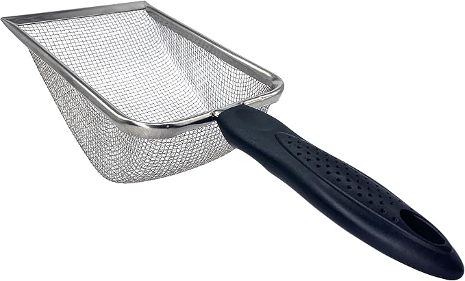 Falltail Stainless Steel Reptile Sand Substrate Scoop Shovel Sifter Fine Mesh - Image 4