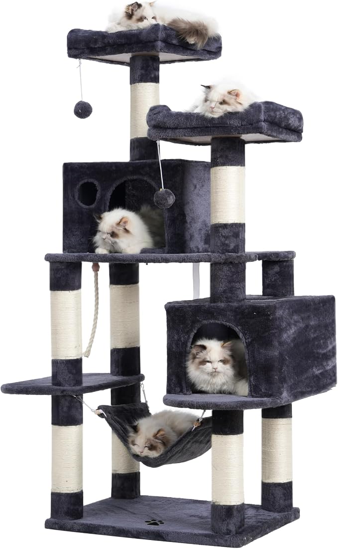 Hey-brother Large Multi-Level Cat Tree Condo Furniture by Hey-brother