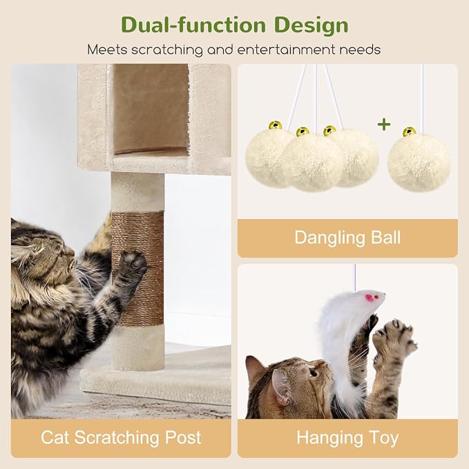 Globlazer Cat Trees and Towers for Multiple Adult Cats, 82-inch XXL Tall Cat - Image 6