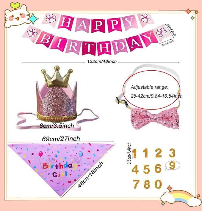 Happy Birthday Dog Party Supplies Kit - Image 2