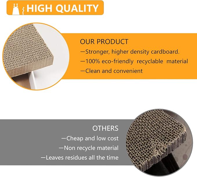 Cardboard Scratcher Pad Scratching post:Smartbean Cat Scratch Pad, Cat - Image 5