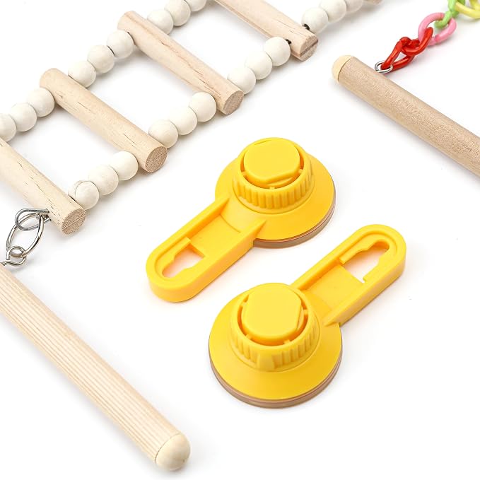 Wood Window Bird Perch Toy - Image 5