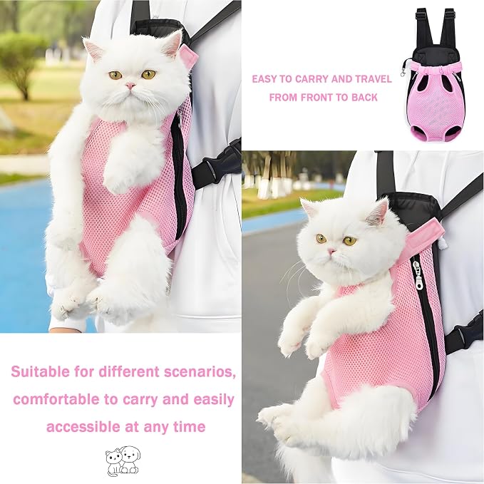 Pet Carrier Backpack, Adjustable Pet Front Carriers - Image 6