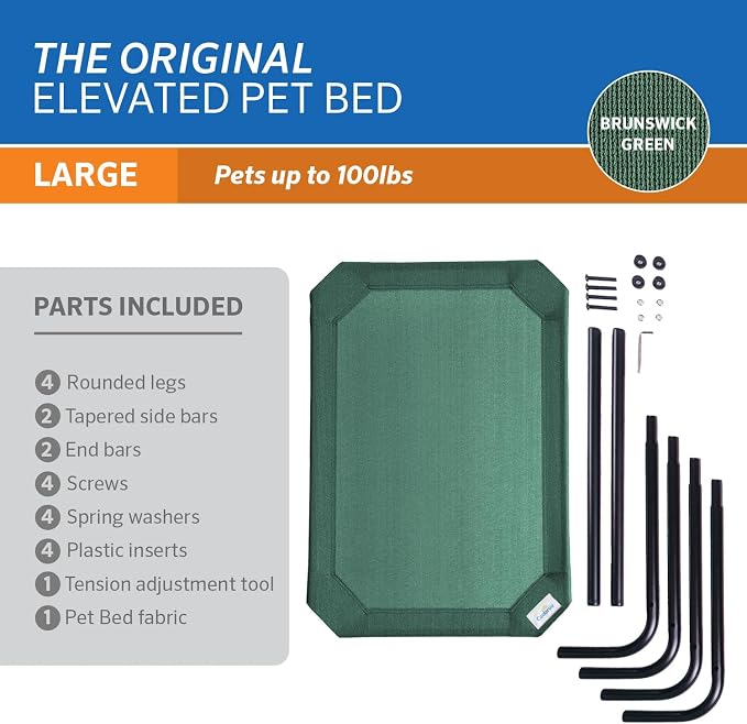 Gale Pacific Coolaroo The Original Cooling Elevated Dog Bed, Indoor and Outdoor - Image 5